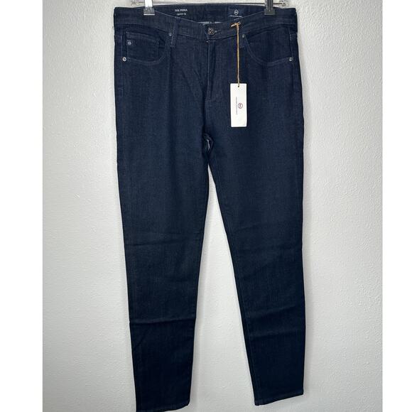 NWT AG Adriano Dark Wash Prima Cigarette Leg 5 Pocket Denim Jean 30R - Picture 2 of 16